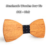 White Cheery Wooden Bow Tie O71-O82