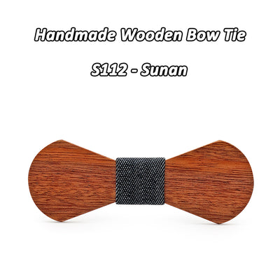Sapele Wooden bow ties S111-S116