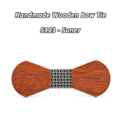 Sapele Wooden bow ties S111-S116
