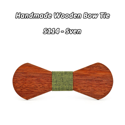 Sapele Wooden bow ties S111-S116