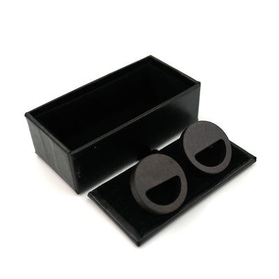 Wenge Wood Earring - Smile face
