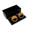 Zebra Wood Earring - Smile face