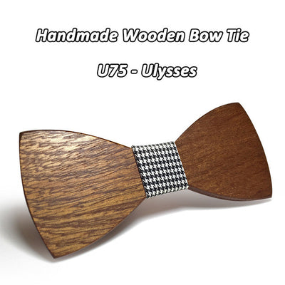 Mahoosive Wood Bow Tie Gravatas Corbatas