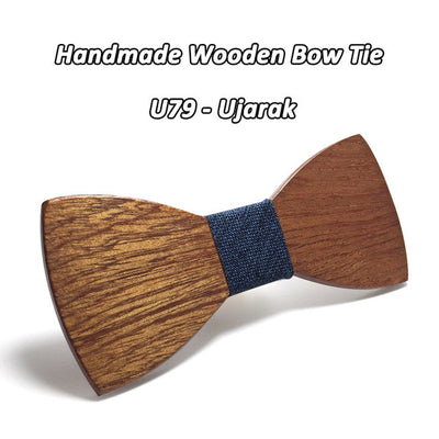 Mahoosive Wood Bow Tie Gravatas Corbatas