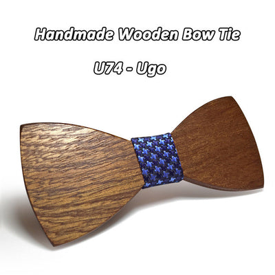 Mahoosive Wood Bow Tie Gravatas Corbatas