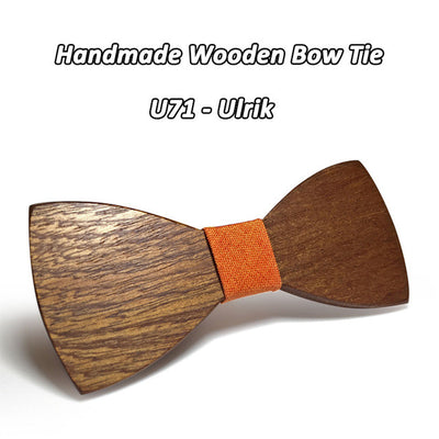 Mahoosive Wood Bow Tie Gravatas Corbatas
