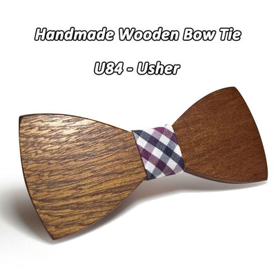 Mahoosive Wood Bow Tie Gravatas Corbatas
