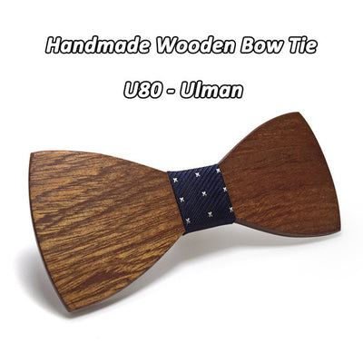 Mahoosive Wood Bow Tie Gravatas Corbatas