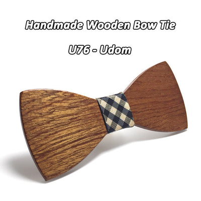 Mahoosive Wood Bow Tie Gravatas Corbatas