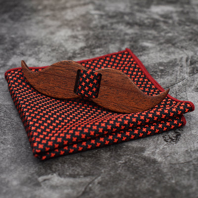 Mens Fashion Necktie Casual Wood bow tie