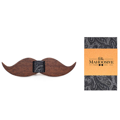 Mens Fashion Necktie Casual Wood bow tie