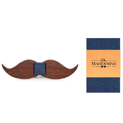 Mens Fashion Necktie Casual Wood bow tie
