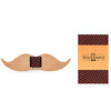 Wood Beard Mustache Bow Tie Design